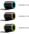 Bicycle Tire Liner For Flat Prevention And Easy Installation No Gooey Mess Gold Fits 700x32-42c Or 29 By 1.5-2.0 Tires rolled liners 2XL to 4XL