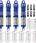 4 Piece Aluminum RC Shocks Kit For 1 To 18 Traxxas LaTrax Teton Desert Prerunner Front And Rear Oil Filled Big Bore Dampers