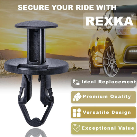 10 Pack 8mm Hole Push Type Retainer Clips for Tesla Model 3 and Model Y Front Lower Splash Shield Underbody Guard Attachments