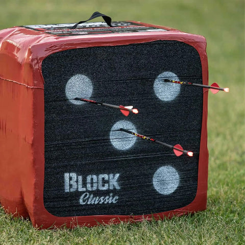 Classic Layered Foam Archery Target 22 Inch By 22 Inch Two Sided Shooting Target With Open Layer Design Stops Arrows With Friction Not Force