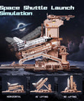 Space Shuttle Dynamic Launch Base With Motorized Lift And LED Light Effects 1 To 420 Scale Collectible Building Kit For Immersive Mission Play With Realistic Launch And Recovery Simulation