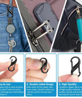 Keep Your Gear Safely Locked Down With This Kickass 21 Piece Anti Theft Lock Combo Featuring Heavy Duty Zipper Guards For Luggage Purses Boots And All Outdoor Adventures, showcasing various secure zipper clips.