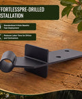 Knee Brace Hardware Kit 1.25 Inch Knee Bracket Compatible with pre-drilled holes for timber framing use on wood surface.
