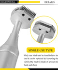 Cross Hatch Adhesion Tester Kit With 1mm 2mm 3mm Blades, Cross Cut Tester, detail of a single-use blade attachment shown