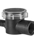 Water strainer component for 115V 3.0 GPM Water Pump For Boat And RV Revolution, model 4008 171 A65 E65, showing inlet and outlet ports.