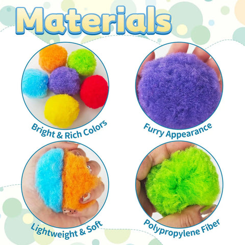 60-Piece Reusable Water Balloons Set With Soft Splash Balls For Outdoor Water Games, Beach Pool Party Essentials, colorful materials.