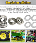 4 Pack Front Wheel Bushing To Bearing Conversion Kit 9040H For Lawn Mowers Compatible With John Deere