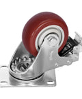 3 Inch Heavy Duty Casters Load 1500 Lbs Lockable Bearing Caster Wheels With Brakes Swivel 360 Degree Turn