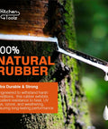 Tree with natural rubber dripping, highlighting source material for heavy duty rubber bungee cords with hooks, 41 inch, 50 pack.