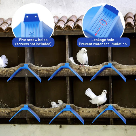 Pigeon Nesting Kit With 4 Nest Bowls, 4 Coconut Palm Mat Nest Box Pads And 8 Grid Nesting Stands For Racing Pigeons setup