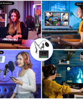 All In One Podcast Gear Bundle With BM 800 Microphone And V8s Sound Card in personal broadcast and gaming setup