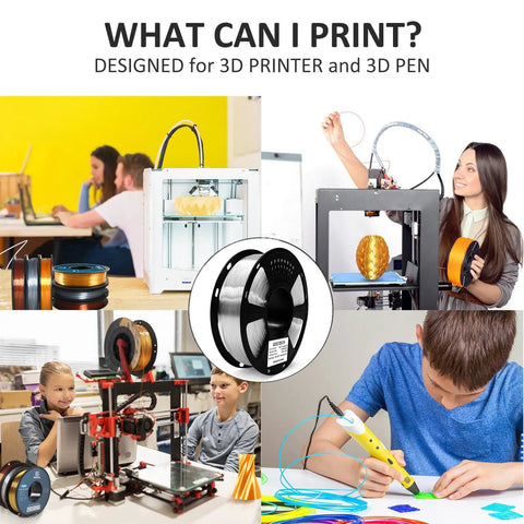 Go-To Clear PLA Filament 1.75 Mm For 3D Printing, Effortless Feeding And Crisp Transparency, No Stress Setup For Bold Makers, One Kilogram Spool Ready To Roll