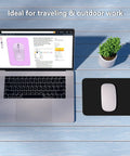 Small Mouse Pad 8 By 6 Inch Thick Rubber With Premium Textured Non Slip Surface, Portable Washable Mini Mouse Mat