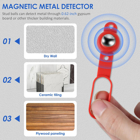 Hella Strong Magnetic Stud Finder Delivers Rock Solid Twenty Seven Pound Suction No Batteries Required Ultra Compact Build Slides Straight Into Your Pocket Best For Drywall Wood And Tile Jobs Two Pack