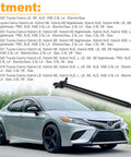 Heavy Duty Rear Right Trunk Lid Support Strut Cylinder Gas Spring For 2018 2025 Toyota Camry showcased with a silver car.