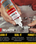 Heavy Duty Red Threadlocker For Industrial Machinery Vibration Proof Bond Heat Resistant Sealant That Delivers Rock Solid Lock 1.76 Oz DOS Formula For Engines Gearboxes And Heavy Equipment applied to bolt