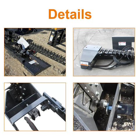 Details of Beast Mode Sickle Bar Mower For Skid Steer Loaders With 72 Inch Cutting Length And 0.8 Inch Cutting Capacity Gerotor Motor Drive