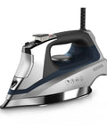 Allure Professional Steam Iron With Dynamic Steam Technology For Quick Wrinkle Busting On Clothes And Linens Blue Finish Auto Clean System