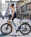 Electric Bike For Adults With 1000W Peak Motor 20 MPH Top Speed 26 Inch Step Through Frame urban city riding