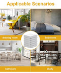 Heavy Duty Self Adhesive Furniture Sliders 12 Pack Quick Stick Eva Foam Moving Pads in various home scenarios.