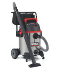 16-Gallon Stainless Steel Wet Dry Shop Vacuum With Cart, Pro Hose, 6.5 Peak HP Motor, Large Wheels, Durable Tank, Red