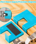 Adjustable Door Hinge Jig For Quick Installations And Precise Hinge Cutting, Magnetic Alignment Template With A 2Mm Groove