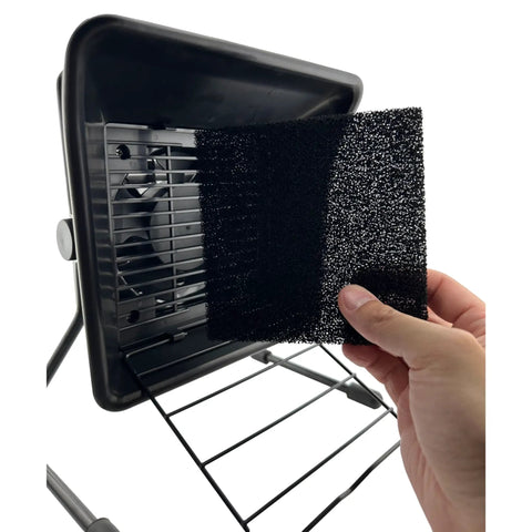 Solder Fume Extractor With 3 Activated Carbon Filters, Adjustable Tilt, Low Noise, ESD Safe For Soldering Stations And Workbenches