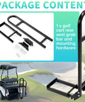 Universal Golf Cart Rear Seat Grab Bar And Safety Rail Handle For EZGO Club Car Yamaha TXT DS with mounting hardware