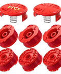 8 Pack 0.080 Inch 20 Ft Auto Feed Weed Eater String Line For Craftsman Weed Wacker CMCST910 Series Universal Fit Replacement CMZST080 CMZST0803 Compatible spools and caps