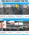 Installation guide for Heavy Duty Car Fastener Kit No Hassle With 50Pcs Nylon Universal Cable Tie Buckles And Self Locking Zip Ties