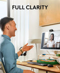 Hella Crisp Full Hd 1080p Webcam For Streaming And Remote Meetings Boasting Auto Light Correction Built In Privacy Slider on monitor.