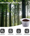 Disposable K Cup Filter Paper For Keurig Brewers 1.0 And 2.0, Compatible With Reusable Pods, White, Pack Of 2 With 360 Filters Each