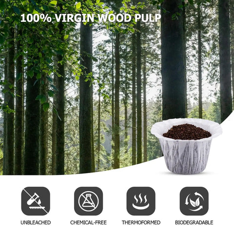 Disposable K Cup Filter Paper For Keurig Brewers 1.0 And 2.0, Compatible With Reusable Pods, White, Pack Of 2 With 360 Filters Each