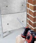 Drilling brick and concrete with 20 Piece SDS Plus Drill Bits And Chisels Set For Hammer Drills With Portable Plastic Case Concrete Masonry Kit Beefy Carbide Tipped Copper Braised Bits For Heavy Duty Brick Block And Stone Drilling