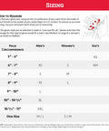 Sizing chart and measurement guide for Premium Grain Pigskin Leather Ski And Work Mitts With Nikwax Waterproof Wax 901T.