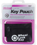 Black Nylon Wheel Key Lock Pouch Game Changer For Wheel Locks And SplineDrive Tools in retail packaging with elastic loop