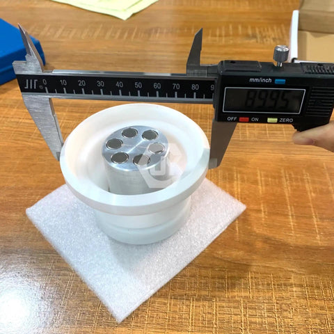 Pad Printing Ink Cup With Ceramic Ring For Pad Printing Machines, Plastic POM Cup, 90mm Diameter, 82mm Printing Area, Works With Different Cliches And Polymers, Built To Last A Full Year Of Everyday Use, Second Inspection Included, measured with caliper
