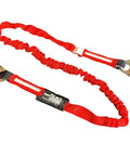 6 Ft Single Leg Safety Lanyard With Internal Shock Absorber And Dual Snap Hooks, OSHA ANSI Compliant Restraint visible in red