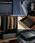 Biometric Gun Safe For Handgun With Quick Grab And Go Access In Under One Tenth Of A Second in bedroom, drawer, closet, car.