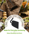 Heavy Duty Garden Draw Hoe With 60 Inch Handle For Easy Weeding And Tilling Stand Up Garden Tool in various gardening tasks