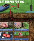 Underground Wire Locator With Earphone For Buried Cables And Breakage Detection Cable Detector use steps and setup