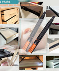 16 Inch Soft Close Drawer Slides With 100Lb Capacity, Heavy Duty Full Extension Ball Bearing Slides installed in drawers