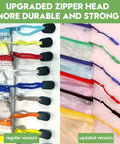24 Pack Mesh Zipper Pouches For Organization A4 Size Document Bags Waterproof Storage Pouches with upgraded zipper heads
