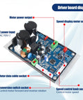 Close-up of the main control board for DC Brushless Lathe Spindle Motor Kit 750W 110V For CJ 0618 Mini Lathe