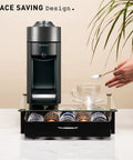 Vertuo Capsule Drawer Organizer For 45 Pods Glass Tray For VertuoLine And Bartesian Capsules Keeps Coffee Pods Neat And Easy
