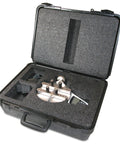 TT01 Cap Torque Tester With 100 LbFin Capacity, Adjustable Posts And Jaws, Automatic Data Output And Zeroing, First And Second Peak Detection For Slip And Breakaway Torques In Tamper Evident Closures. Portable case with tester and accessories.