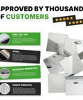 Image showing customer reviews and results of Bathtub And Surface Repair Kit For Chips And Cracks On Bathtubs Tile Ceramic Porcelain And Fiberglass DIY Fix With 8g Repair Material Easy Process And Quick Pro Level Results.