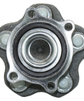 Front view of Rear Wheel Bearing And Hub Assembly For Nissan Altima 2007 2018 Maxima 2009 2019 Murano 2015 2016 Pathfinder 2013 2019 5 Lug With ABS Direct Fit Replacement Premium Quality Guaranteed