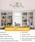 8 Light Sputnik Ceiling Chandelier In Brushed Nickel Silver in a modern living room with bookshelves