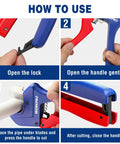 How to use the Built Tough Ratchet Pipe Cutter For PEX PVC PPR And Plastic Hoses Up To One And Five Eighths Inches, step-by-step guide.